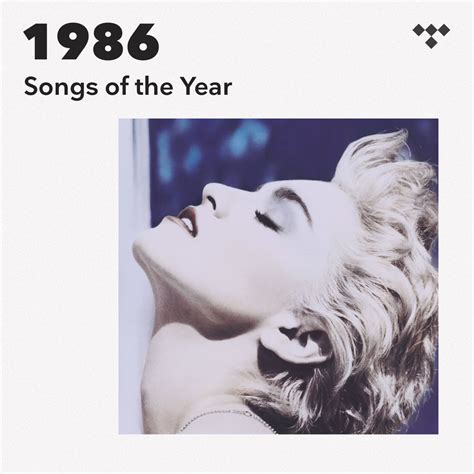 song of the year 1986